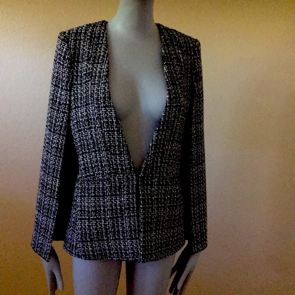 Jacket cape BLACK COMBO